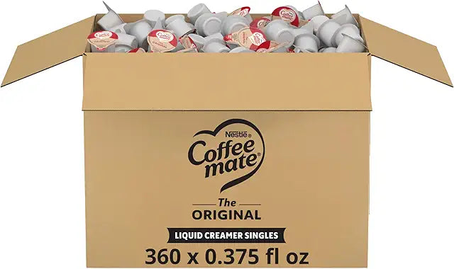 Nestle Coffee mate Coffee Creamer, Original, Liquid Creamer Singles, Non Dairy, No Refrigeration, 0.375 fl oz Tubs (Pack of 360)