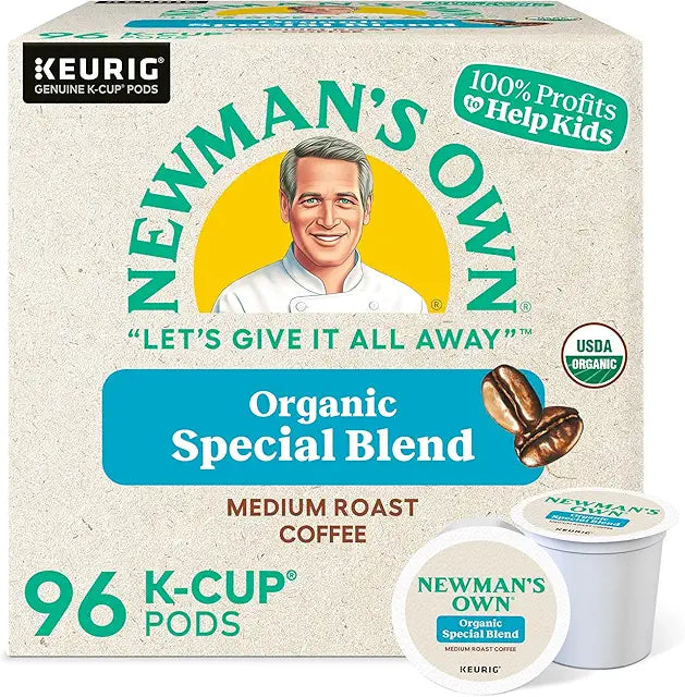 Newman's Own Organics Special Blend K-Cup Pods, Medium Roast Coffee, 96 Count