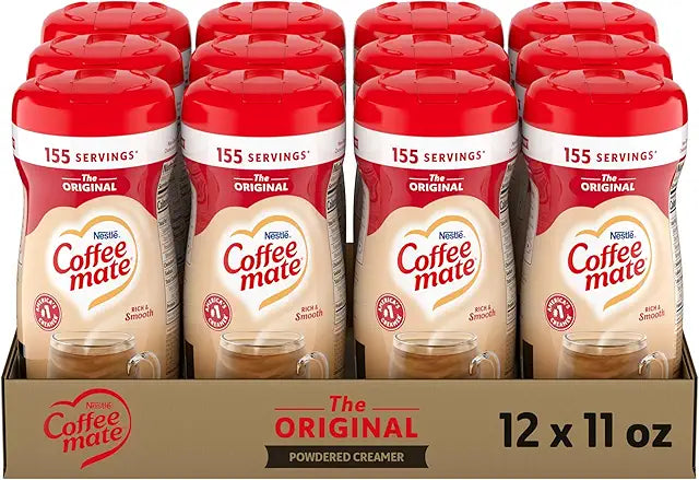 Nestle Coffee mate Coffee Creamer, Original, Powder Creamer, 11 oz Canister (Pack of 12)